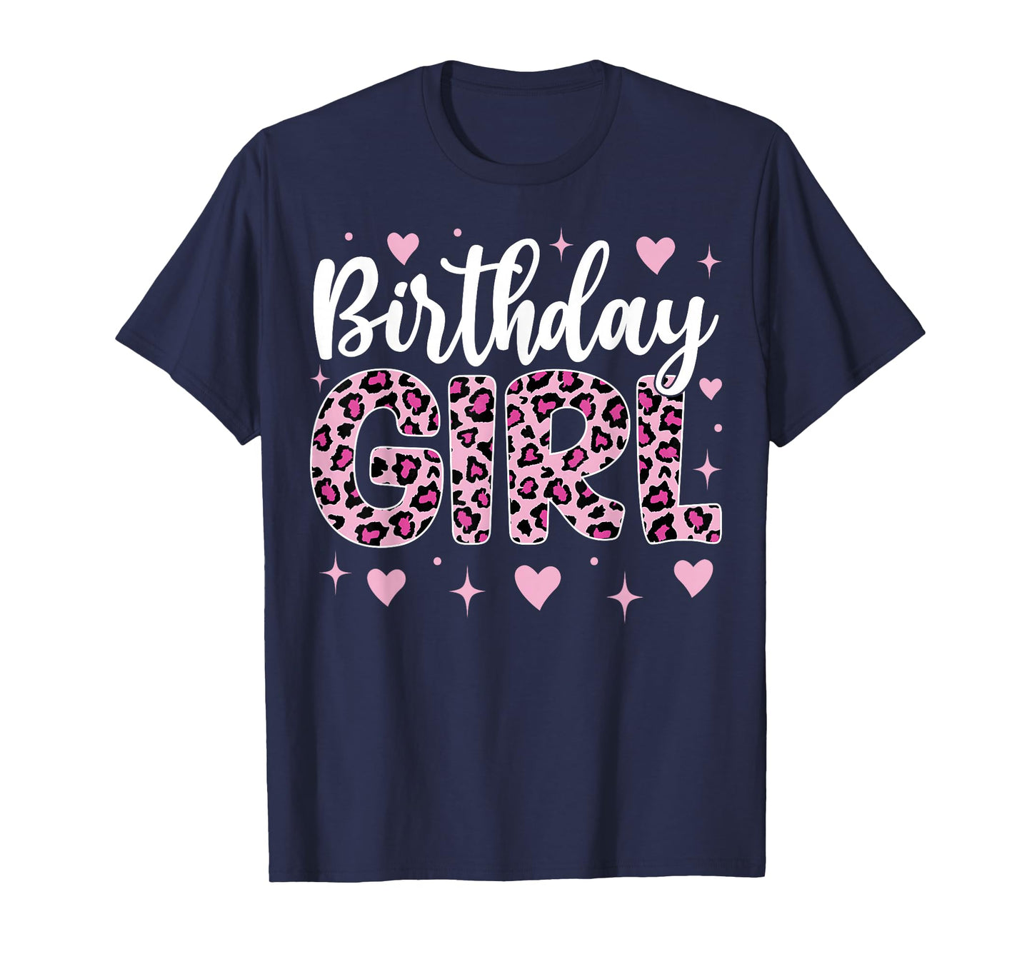 Leopard Cheetah Birthday Girl Animal Party T-Shirt