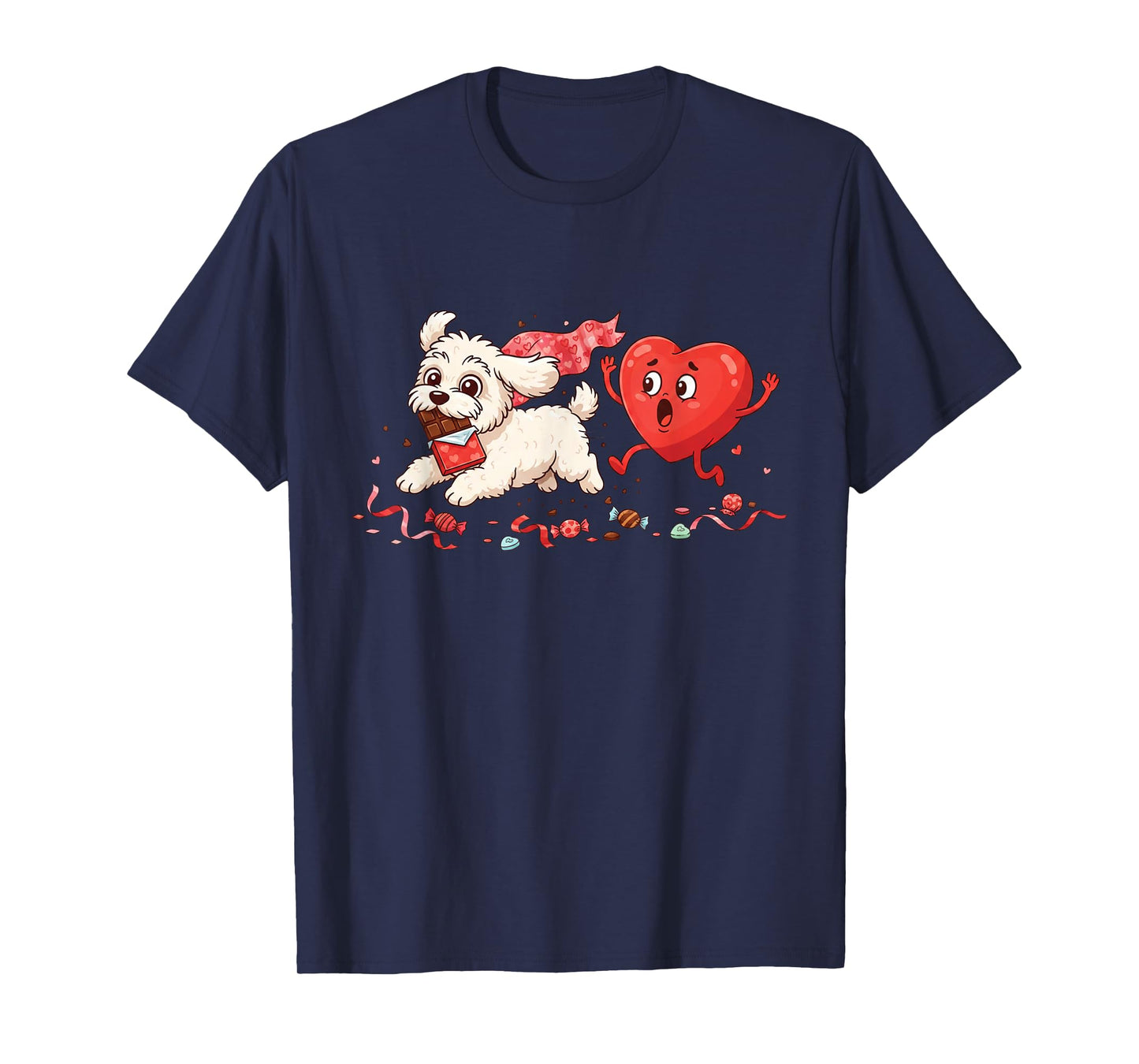 Funny Havanese Heart Valentine Dog Womens Mens Kids T-Shirt