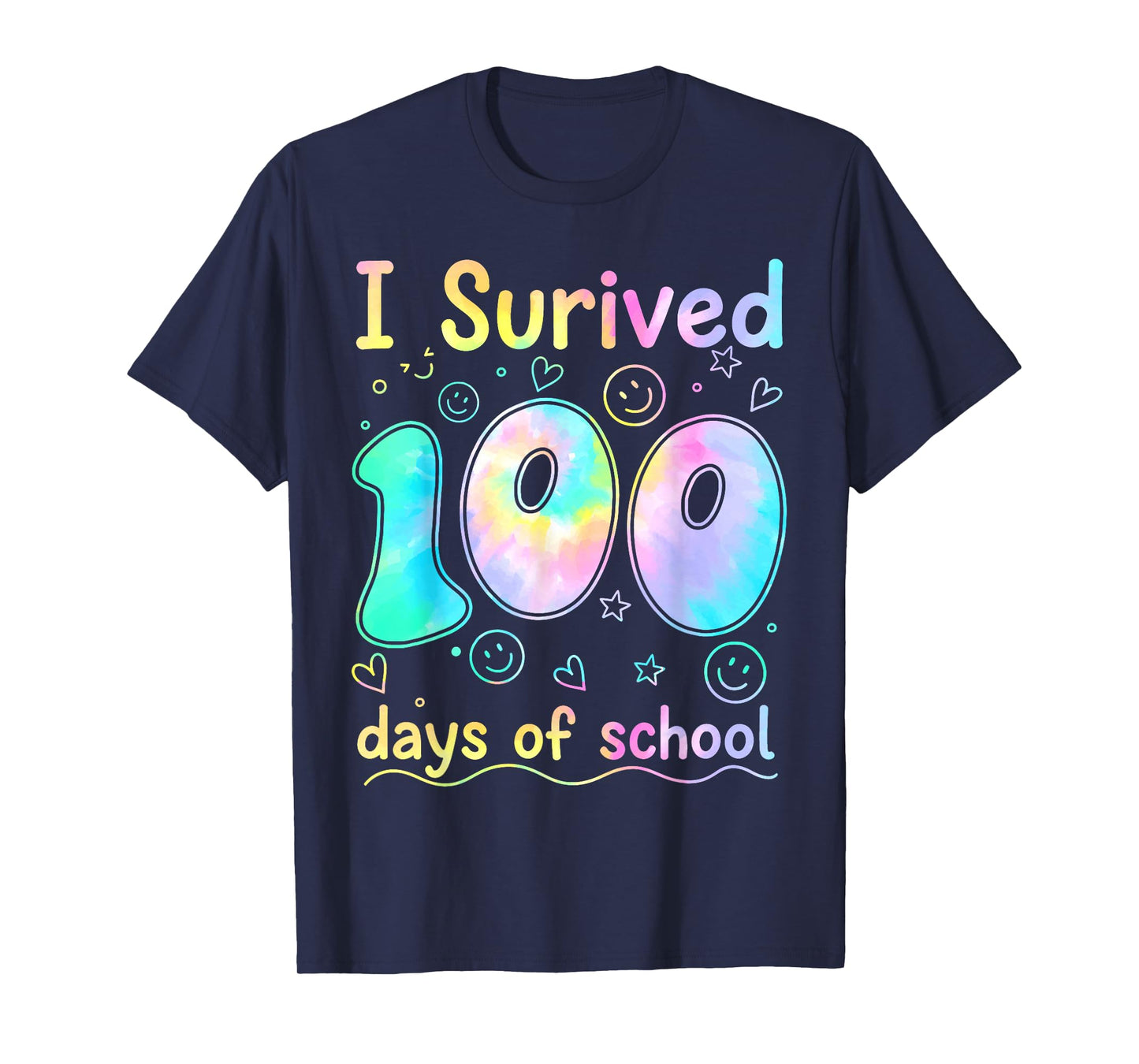 I Survived 100 Days of School Students Teachers 100th Day T-Shirt