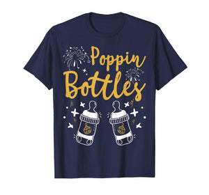 Poppin Bottles for New Year PICU ER Nurse Christmas Bauble T-Shirt