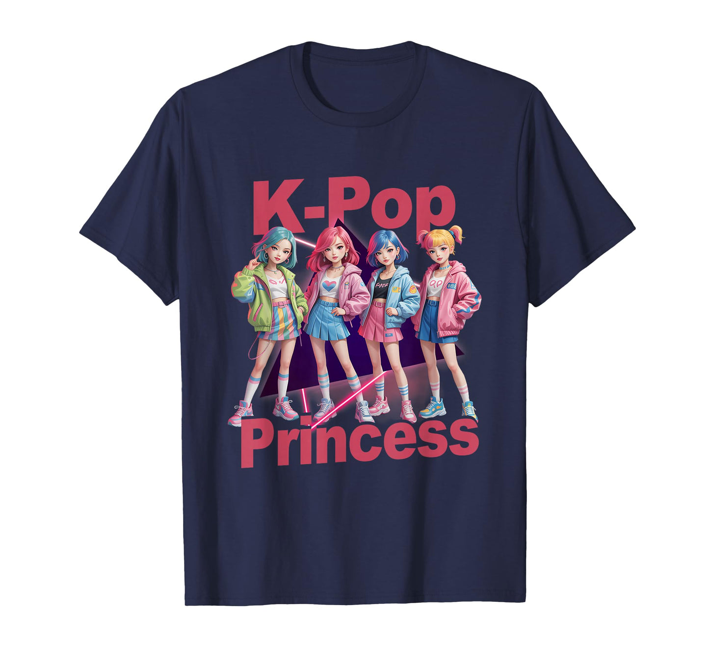 K-Pop Princess Korean Pop Music Idol Group Concert Band Girl T-Shirt