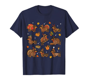 Thanksgiving Dachshund Weiner Dog Cute Pumpkin Pie Weenie T-Shirt