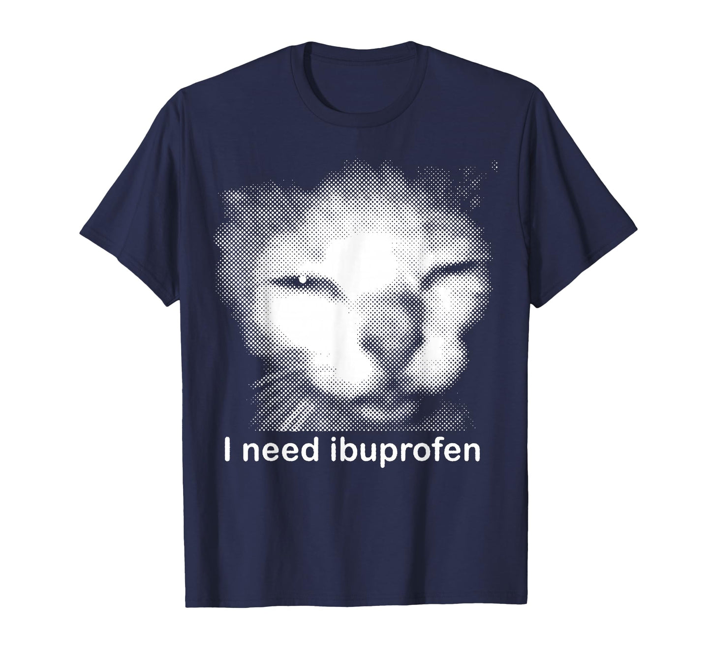 I Need Ibuprofen Funny Vintage Graphic Cat Meme T-Shirt