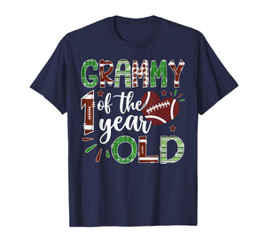 Grammy of The 1 Year Old Football First Birthday Boy T-Shirt