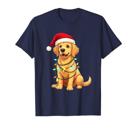 Cute Labrador Retriever Christmas Santa Pet Dog Lover T-Shirt