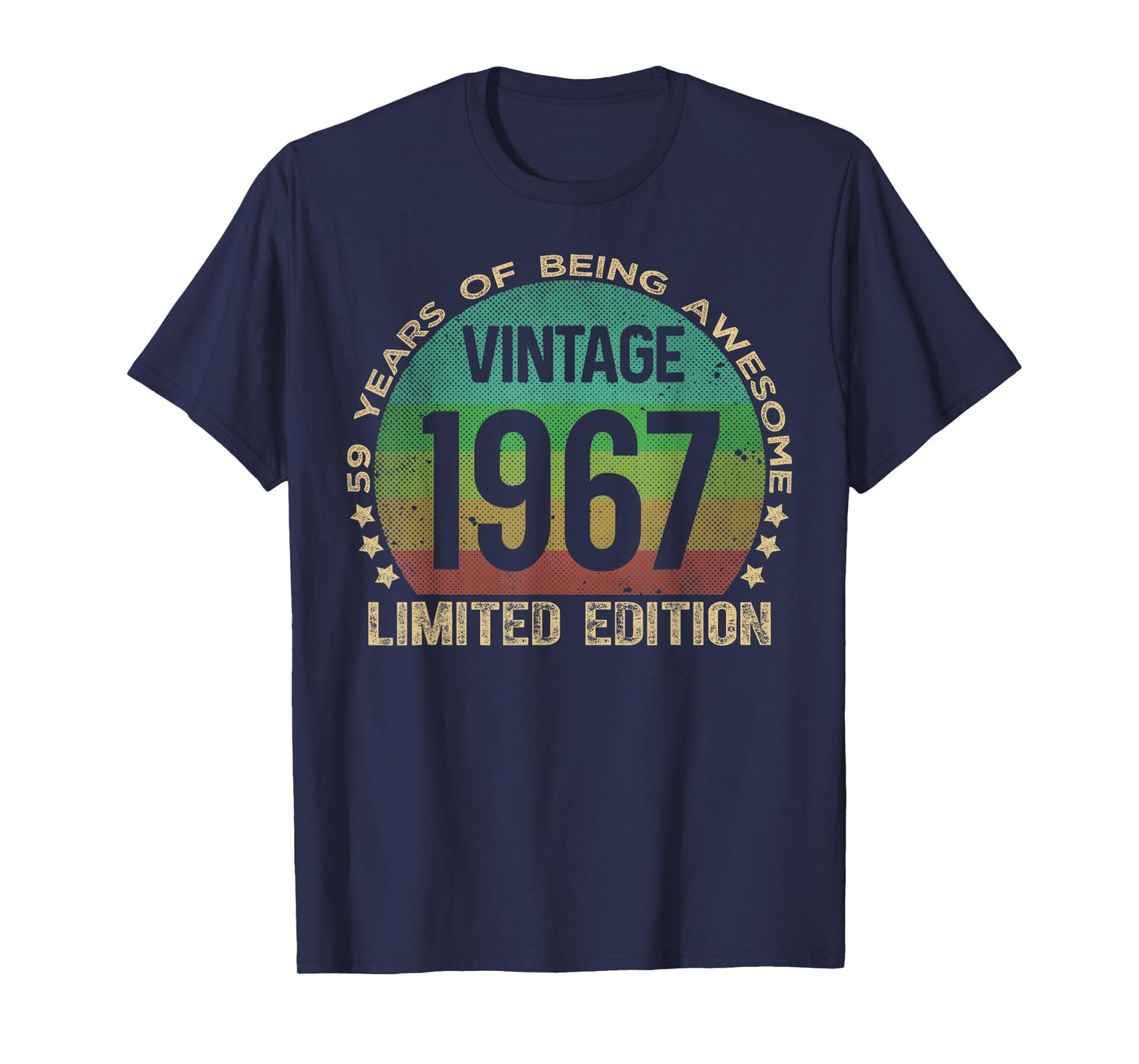 59 Year Old Gifts Vintage 1967 Limited Edition 59th Birthday T-Shirt