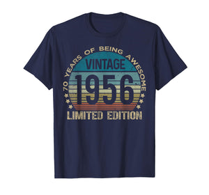 70 Year Old Gifts Vintage 1956 Limited Edition 70th Birthday T-Shirt
