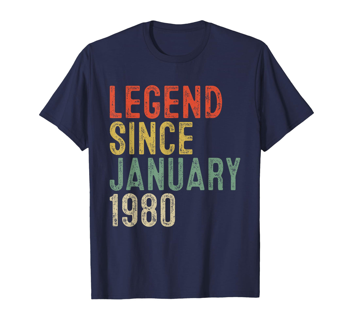 Legend Since January 1980 46th Birthday Gifts 46 Year Old T-Shirt
