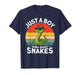 Just A Boy Who Loves Snakes Funny Snake Reptile Kids Boys T-Shirt