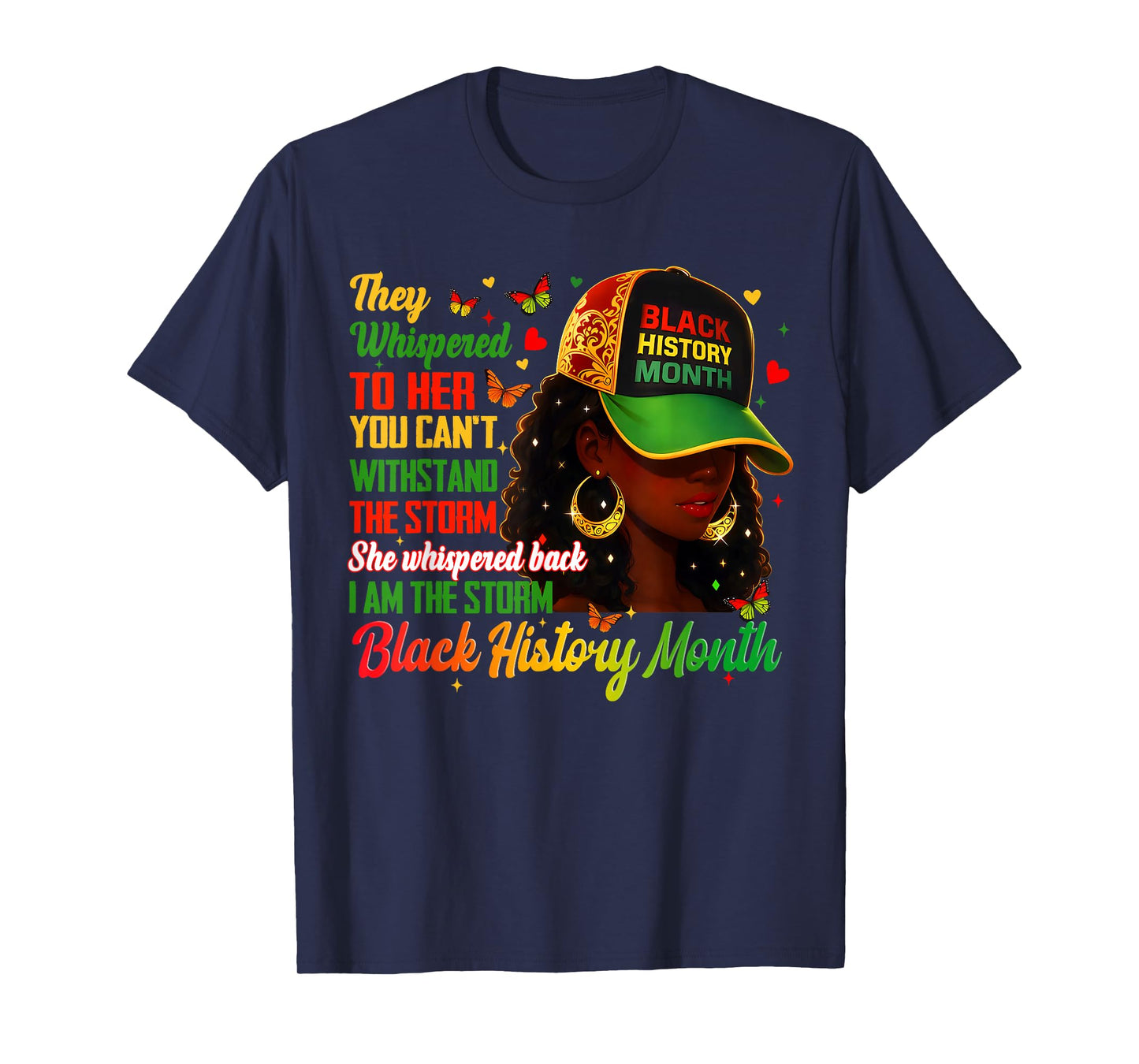 I am Black Pride Black History Month African Outfit Women T-Shirt