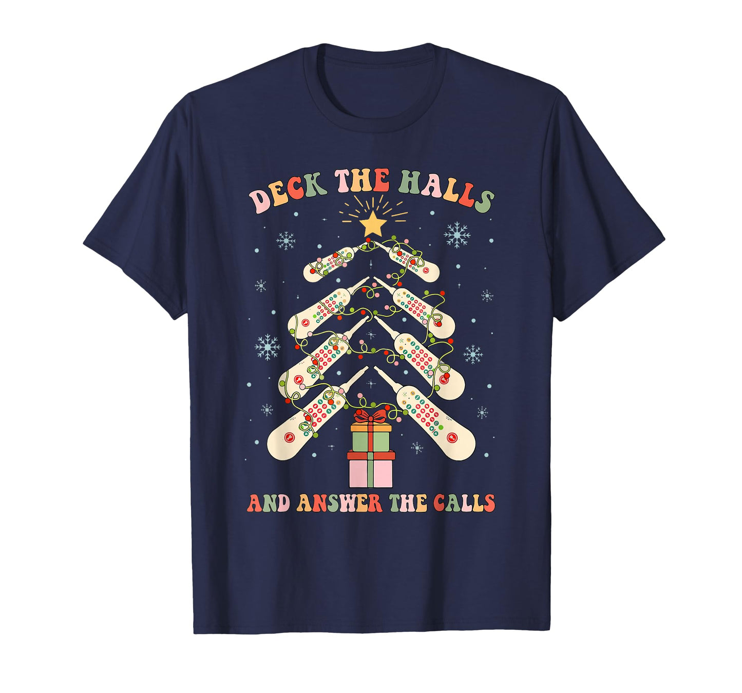 Funny CNA Nurse Christmas Medical Xmas Trees Nursing Nurses T-Shirt