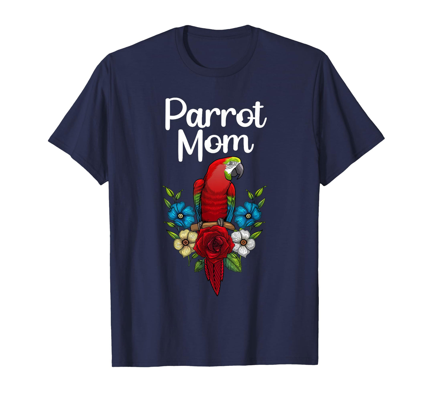 Cool Parrot Art for Women Girls Tropical Bird Parrot Lovers T-Shirt