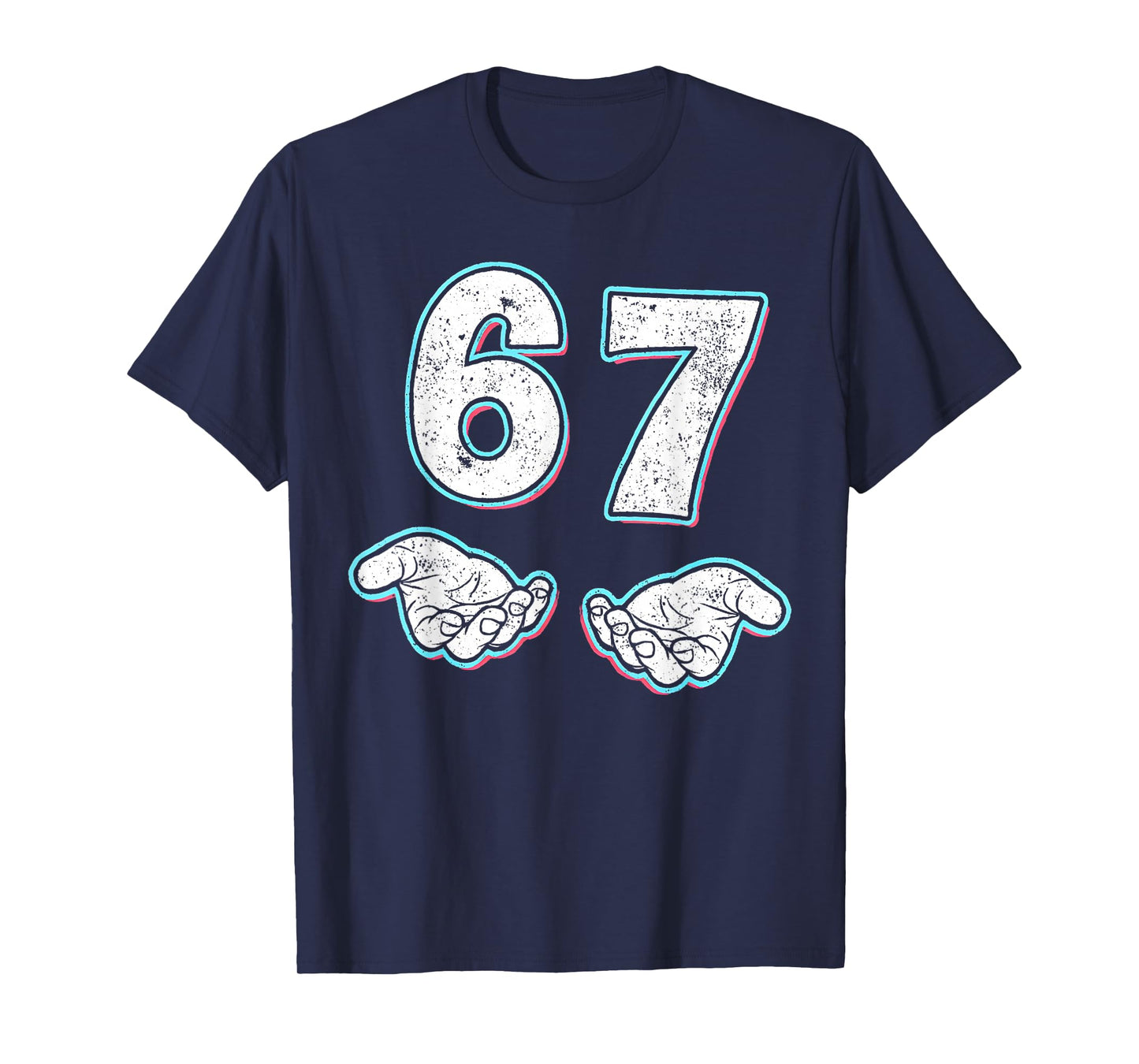 Number 67 Matching Six Seven 6 7 Meme 6-7 Halloween Costume T-Shirt