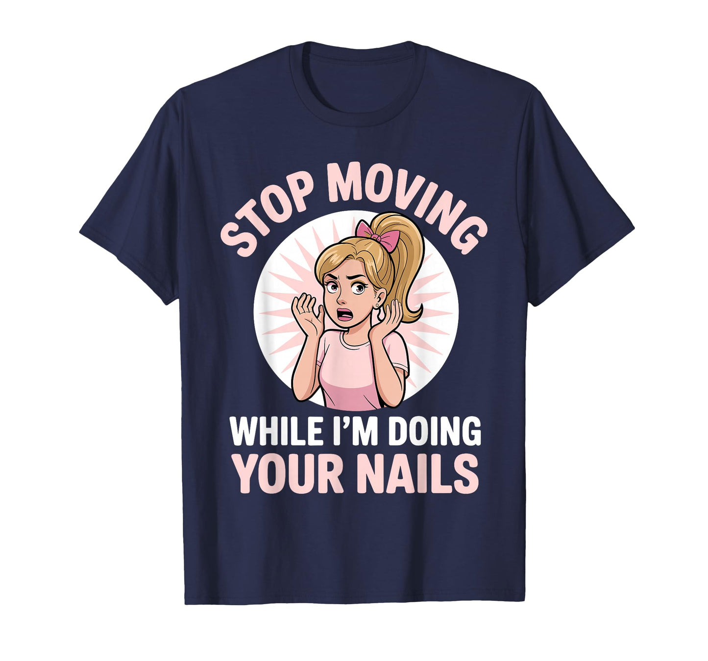 Cool Nail Tech Art for Women Girl Manicurist Nail Technician T-Shirt