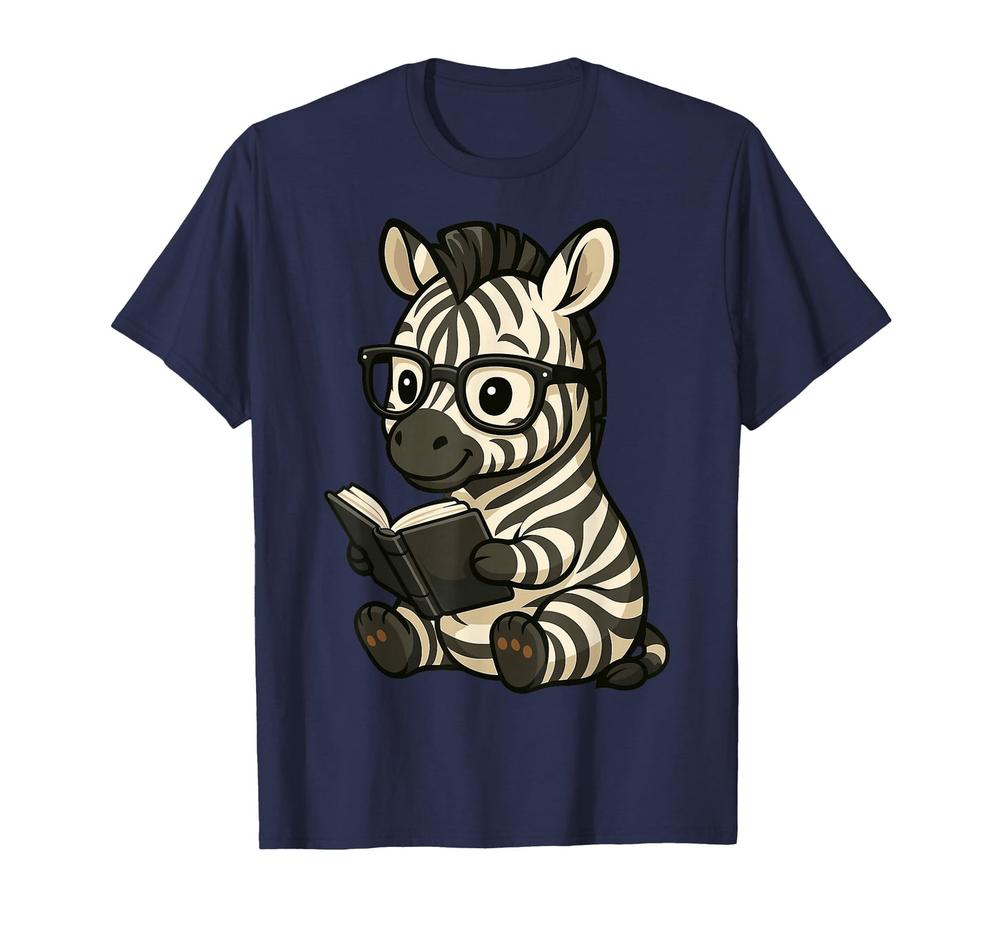 Zebra Reading Book Lover T-Shirt