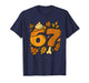 67 Thanksgiving Meme Funny Six Seven Gen Alpha Slang Turkey T-Shirt