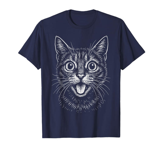 Funny Cute Cat Face T-Shirt