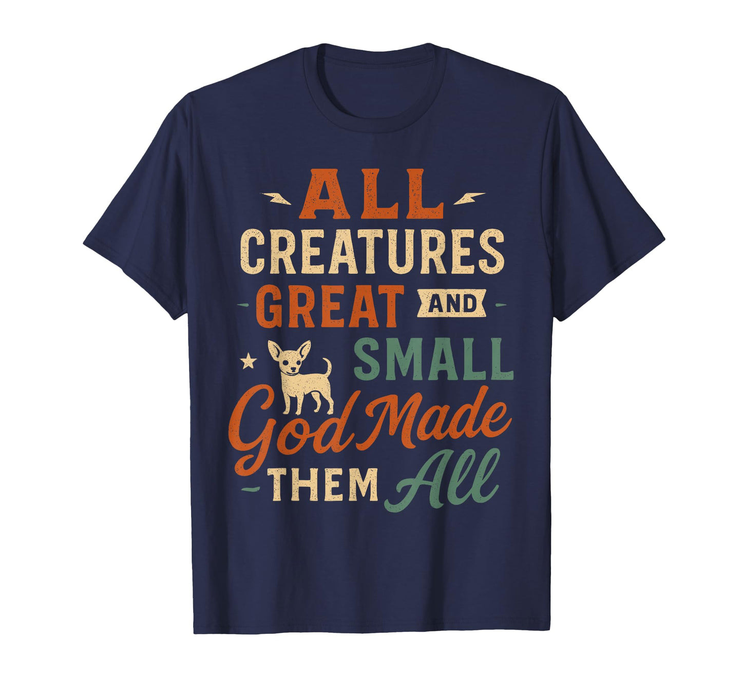 All Creatures Great and Small - Vintage Christian Animal T-Shirt