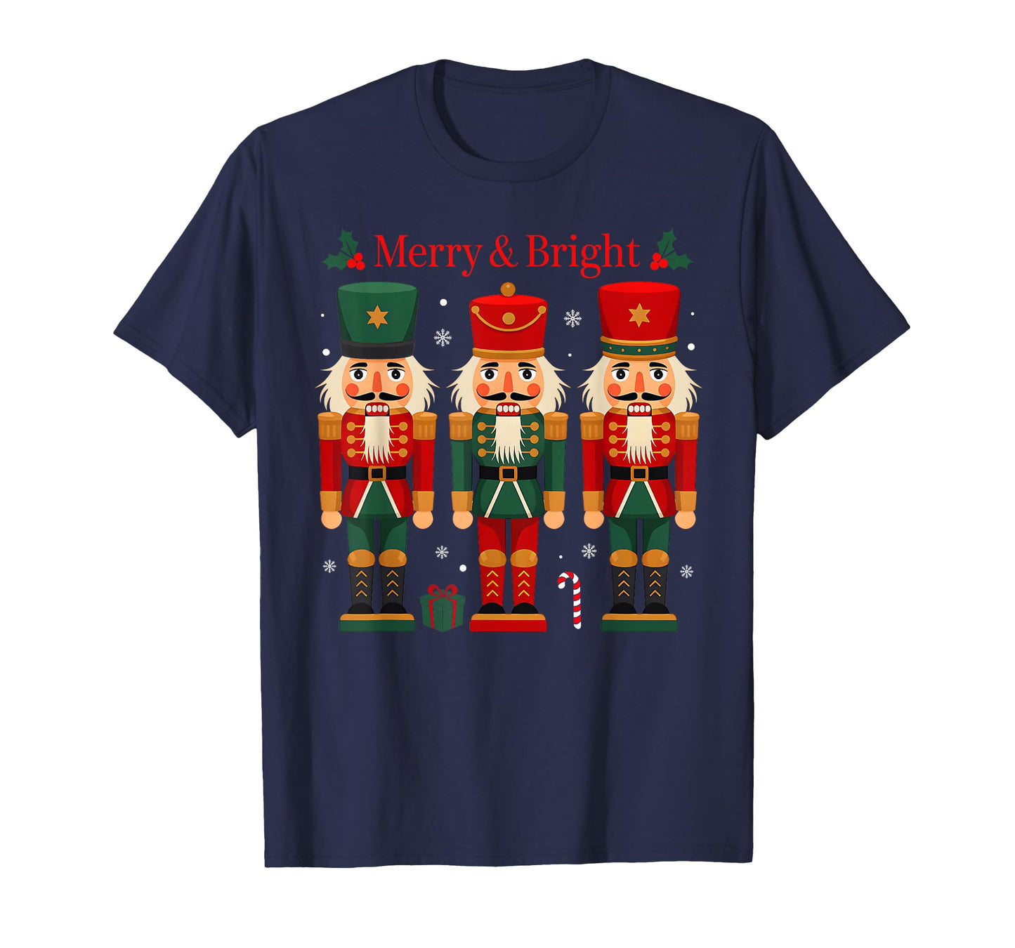 Merry & Bright Nutcracker Christmas Ballet Dance Xmas Pajama T-Shirt