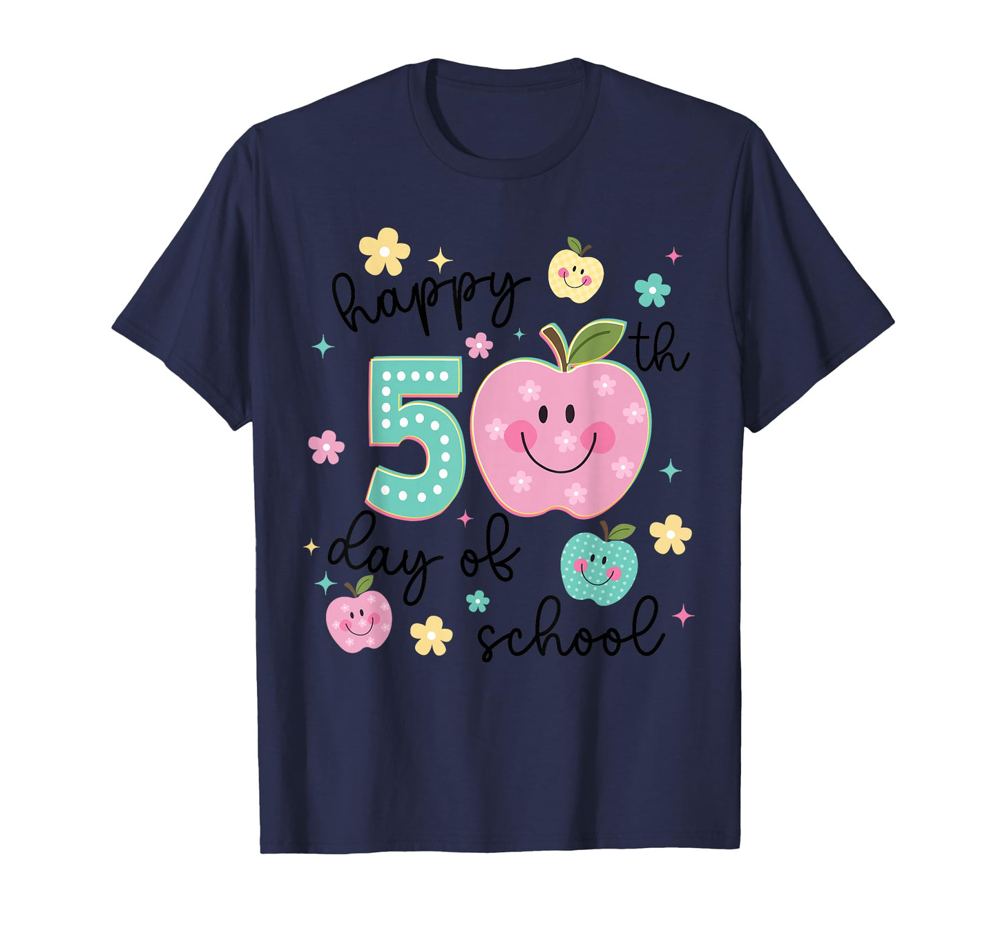 Happy 50th Day of School 50 Days Smarter Teacher Boy Girl T-Shirt