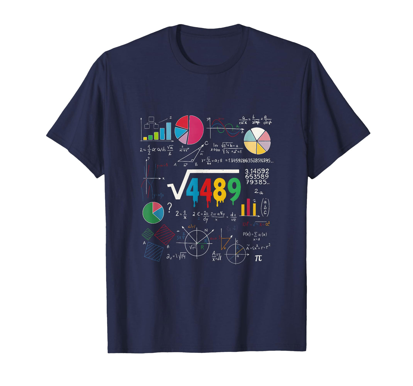 Six Seven Math Teacher 67 Meme Square Root 4489 Slang T-Shirt