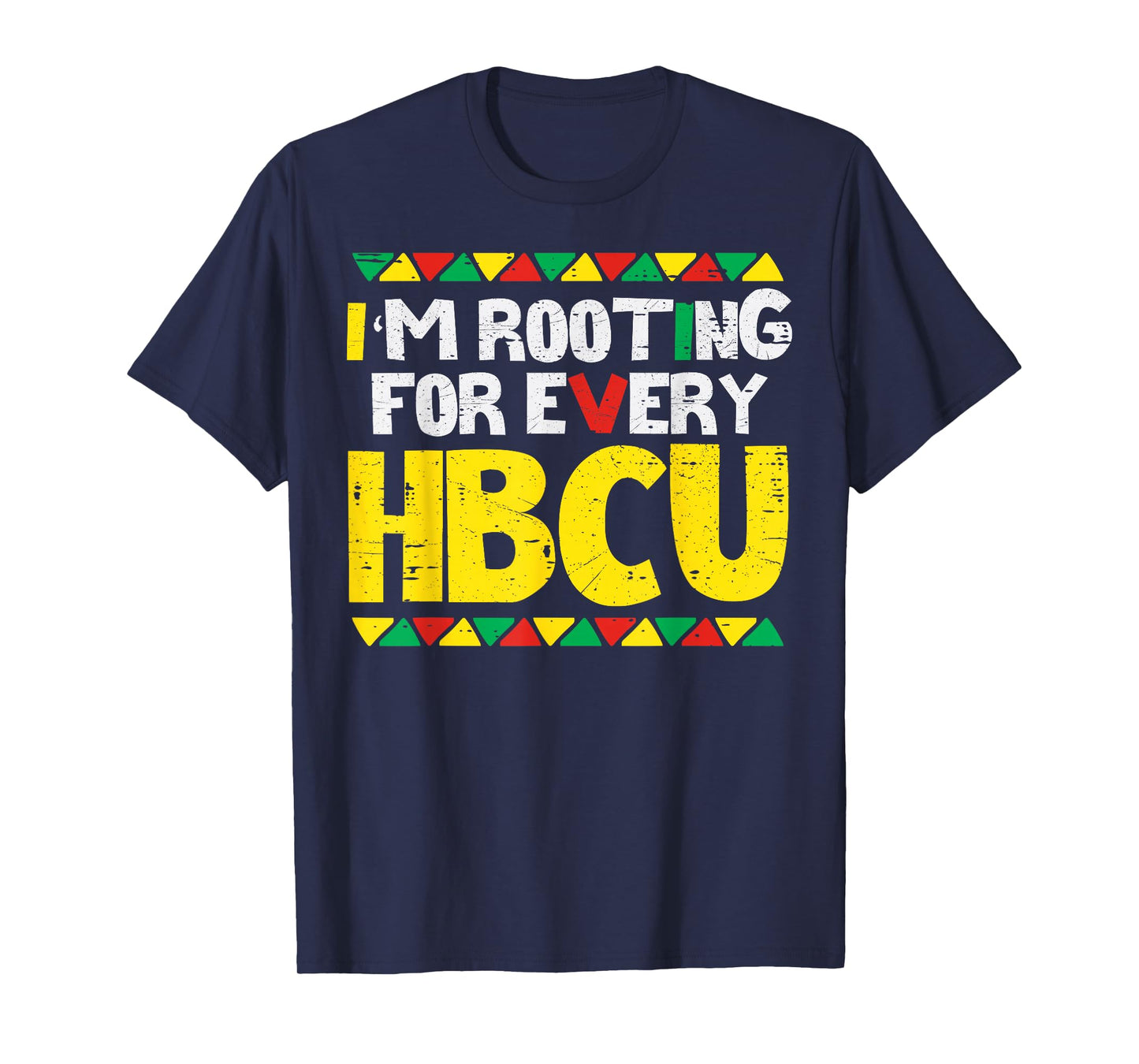 Black History Rooting for Every HBCU Teacher Men Women Kids T-Shirt