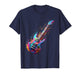 Colorful Guitar Art Music Notes Splash Tee for Guitarists T-Shirt