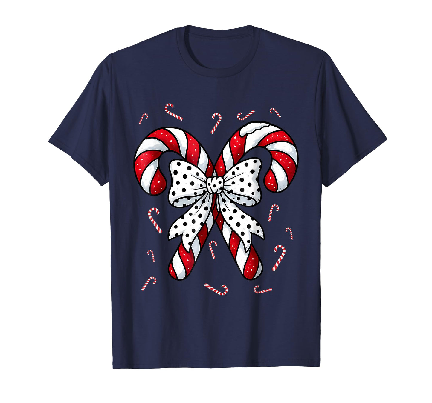Candy Cane Merry and Bright Red and White Candy Costume T-Shirt