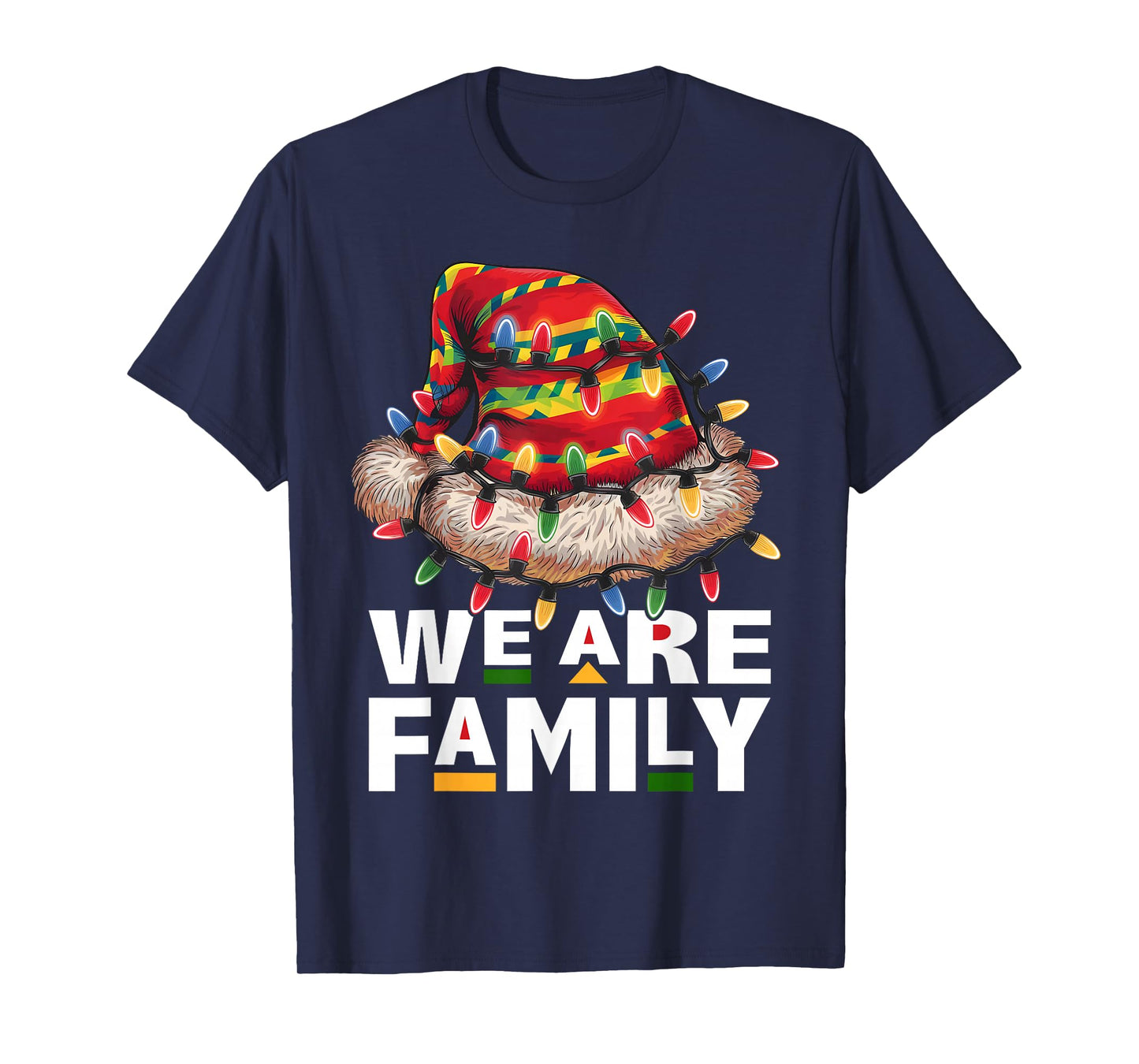 We are Family African Dope Black Christmas Matching Family T-Shirt