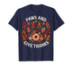 Paws and Give Thanks Dog Paw Floral Thanksgiving Day Autumn T-Shirt