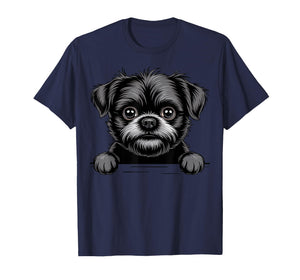 Affenpinscher Funny Peeking Pocket Puppy Monkey Dog Lover T-Shirt