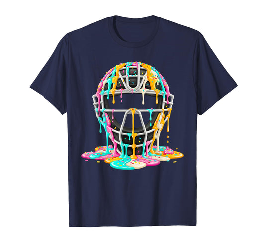 Baseball Catcher Mask Ice Cream Drip Lifestyle 101 Dripping T-Shirt
