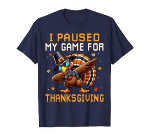 Dabbing Turkey Happy Thanksgiving Shirts for Gamer Boys Kids T-Shirt