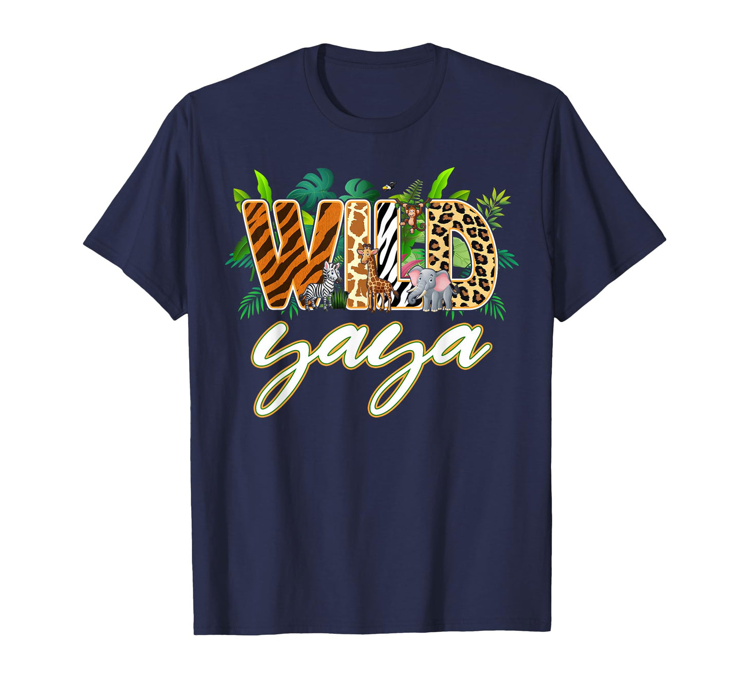 Yaya of The Wild One Zoo Birthday Safari Jungle Family T-Shirt