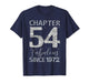 Chapter 54 Fabulous Since 1972 Happy 54th Birthday Girl Lady T-Shirt