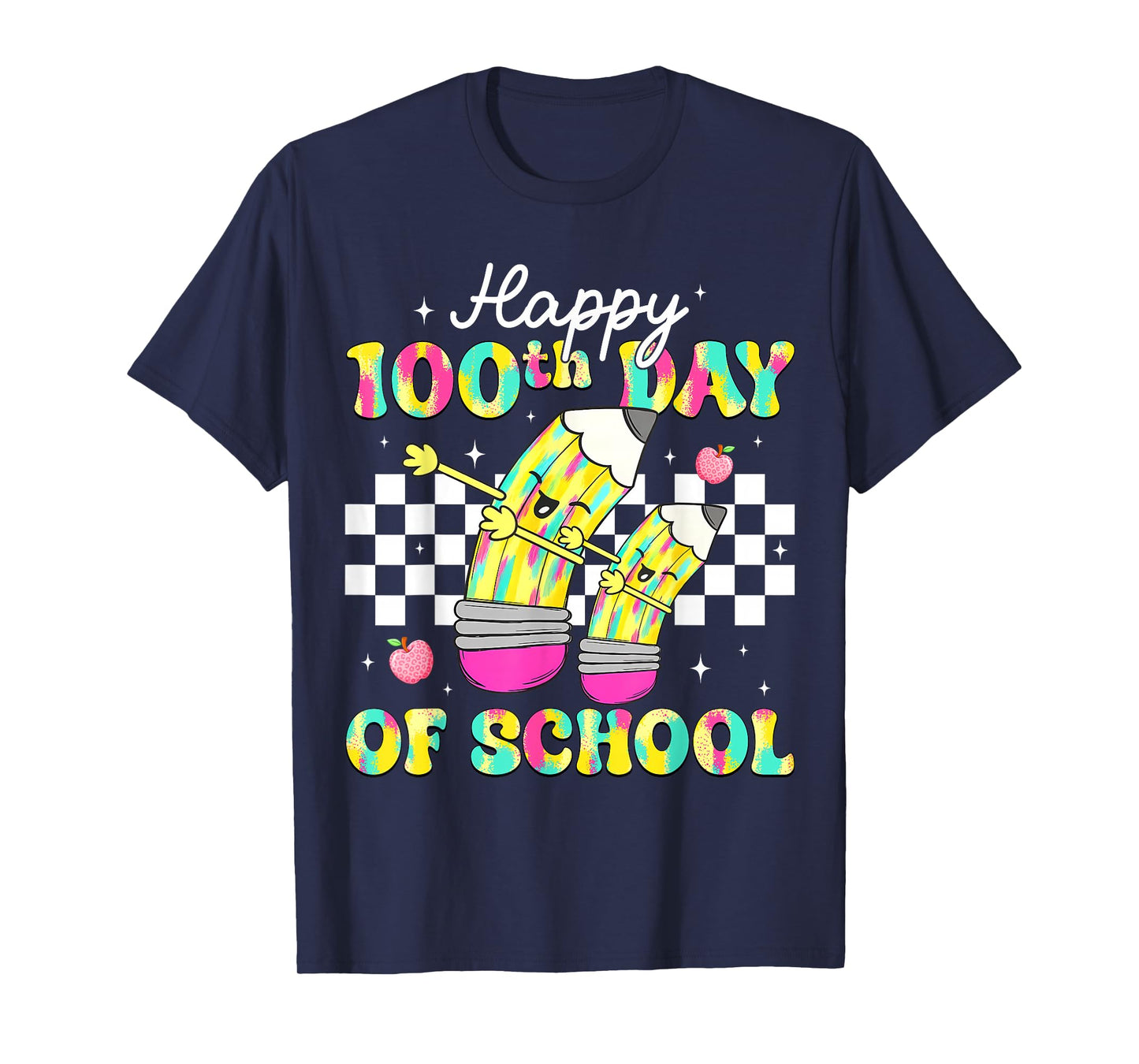100 Days of School for Teacher Kids Girls Students Boys T-Shirt