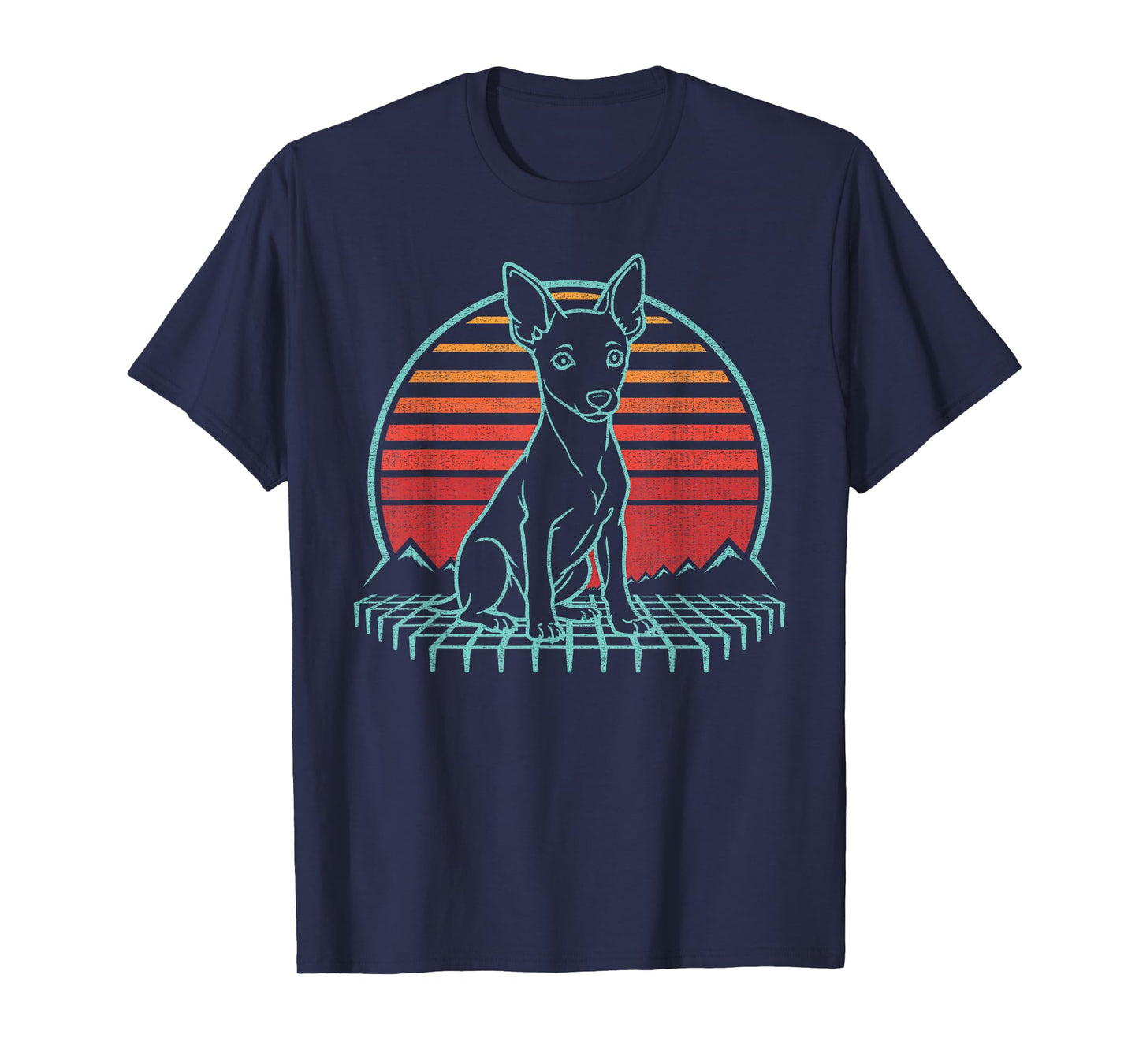 Rat Terrier Lover Dog Owner Retro Vintage 80s T-Shirt