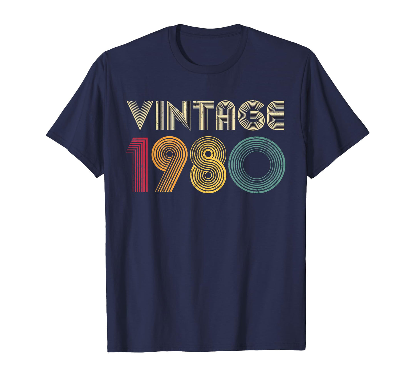 Vintage 1980 46th Birthday 46 Years Old Retro Men Women T-Shirt