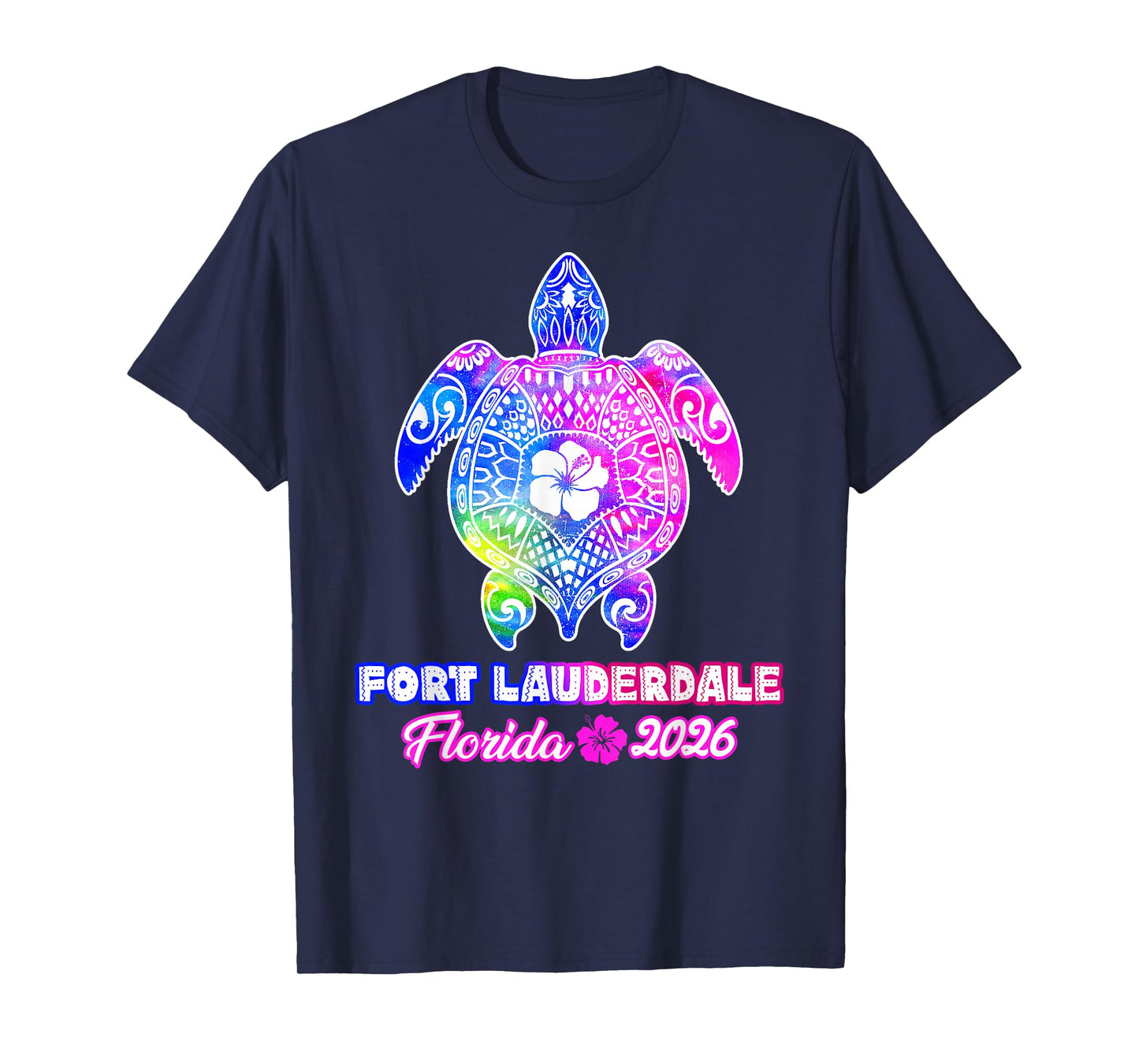 Fort Lauderdale 2026 Sea Turtle Tie Dye Summer Vacation T-Shirt