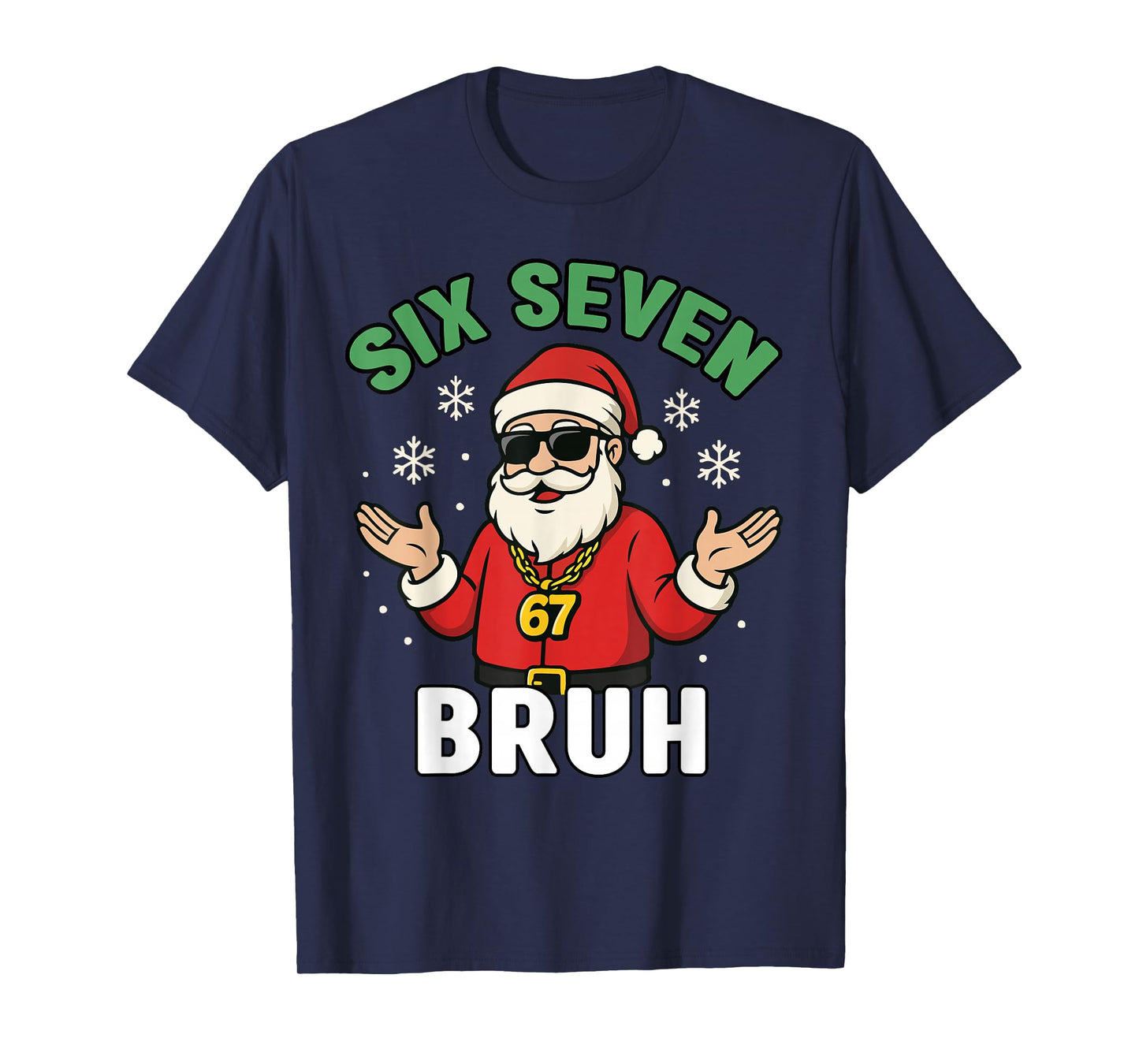 Six Seven 67 Christmas 6 7 Bruh Boys Kids 6-7 Meme Youth T-Shirt
