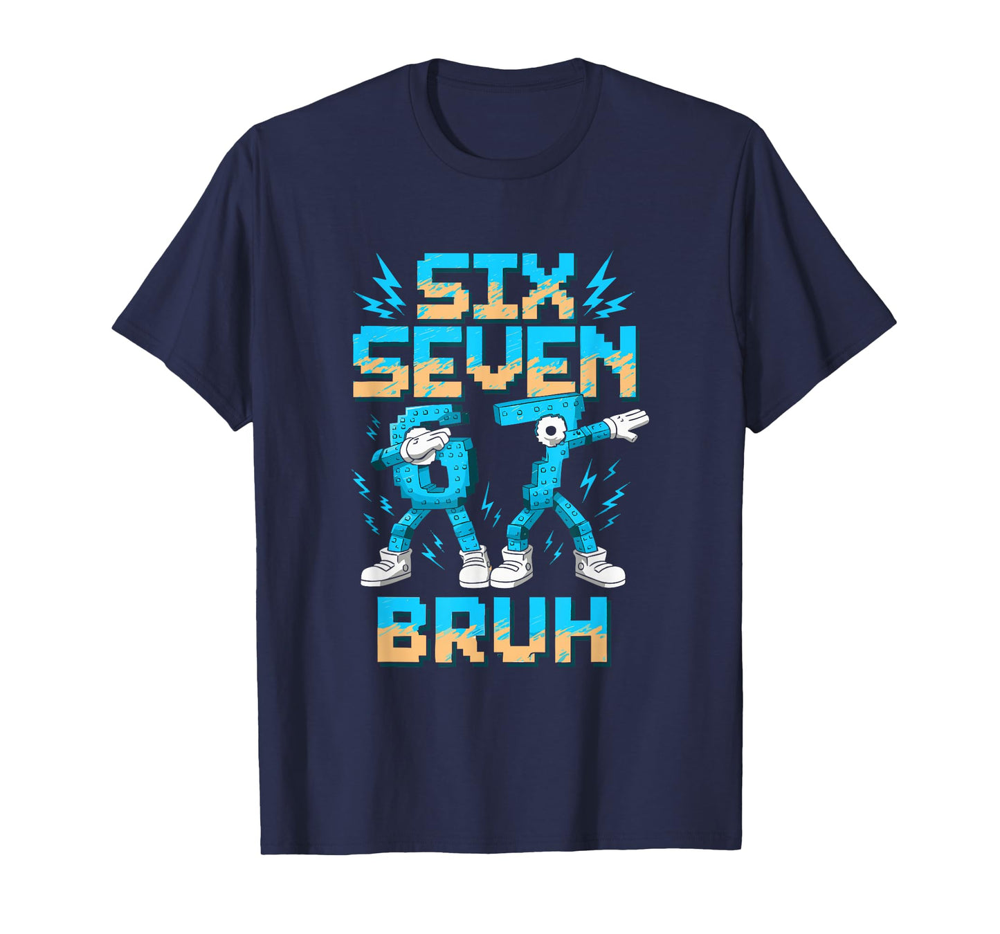 Funny 67 Dab Six Seven Burh Christmas 6 7 Dabbing Meme T-Shirt