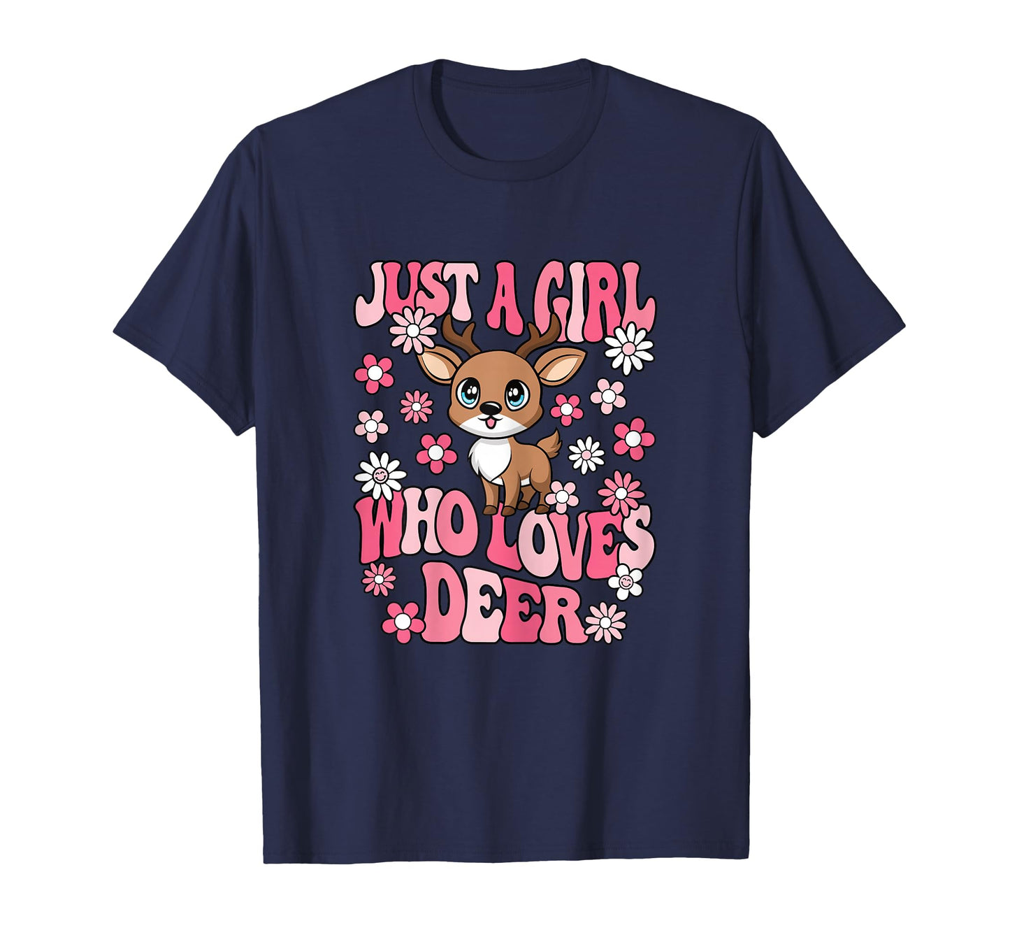 Just A Girl Who Loves Deer Lover Girls Kids T-Shirt