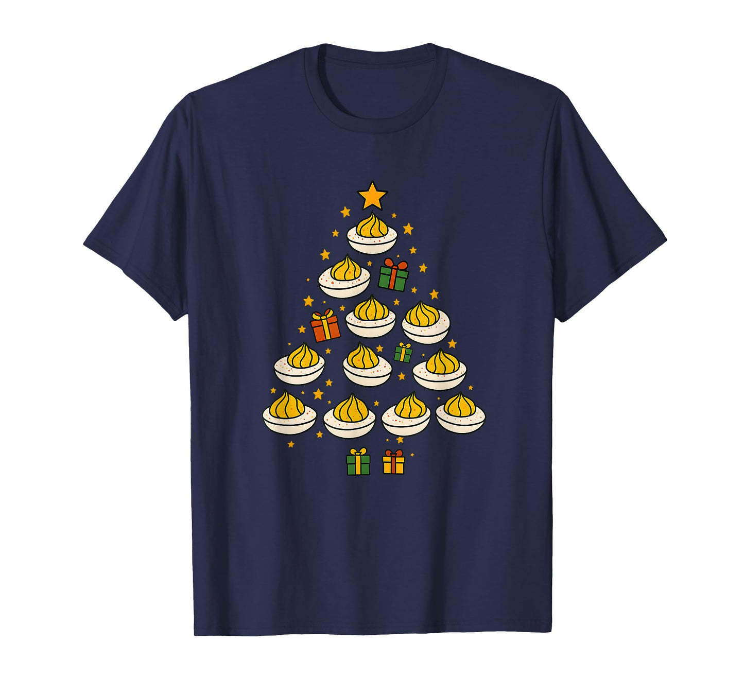 You Know Why I'm Here | Funny Deviled Christmas Eggs Tree T-Shirt