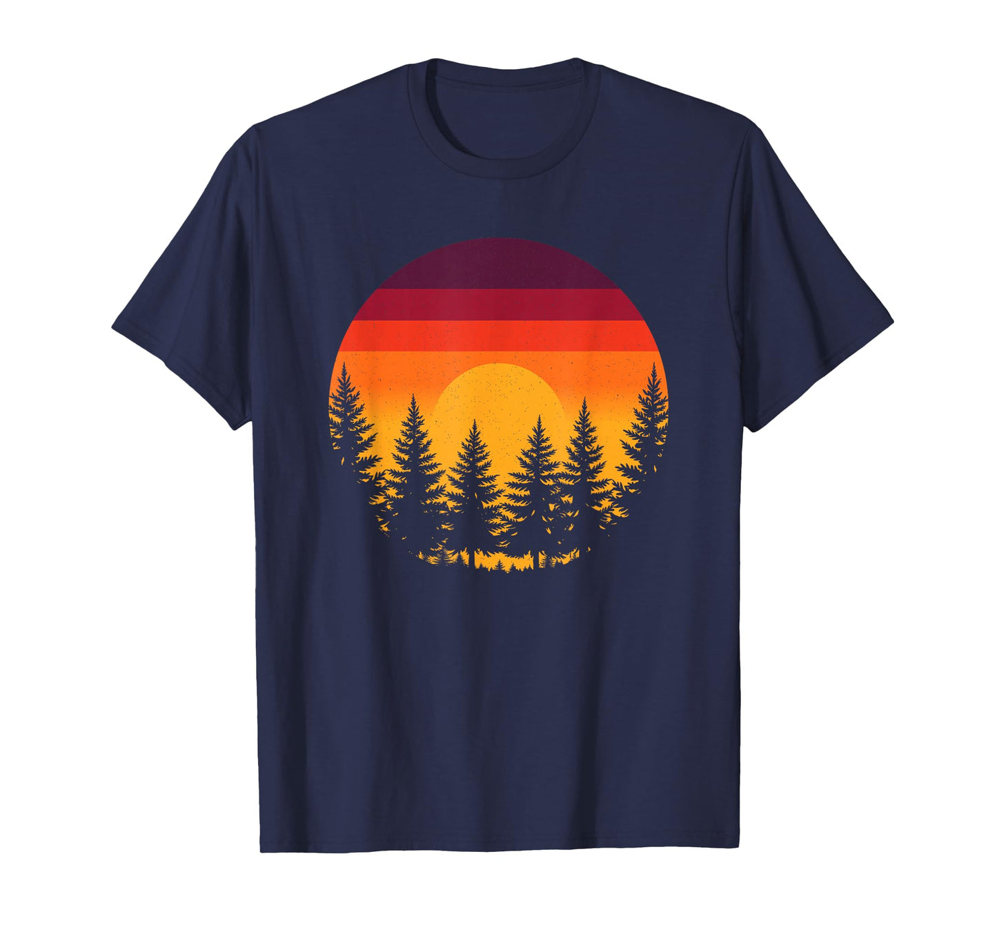 Mountain Forest Tree Nature Graphic Outdoor Hiking Adventure T-Shirt