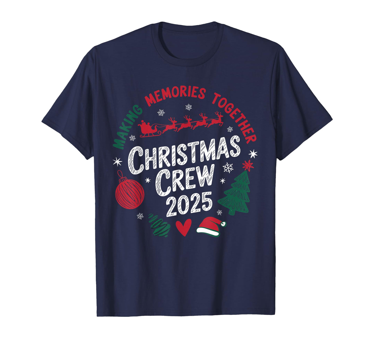 Family Christmas 2025 Pajamas Outfit Matching Xmas T-Shirt