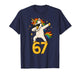67 Unicorn Dabbing Six Seven Meme Brainrot Funny Kids T-Shirt