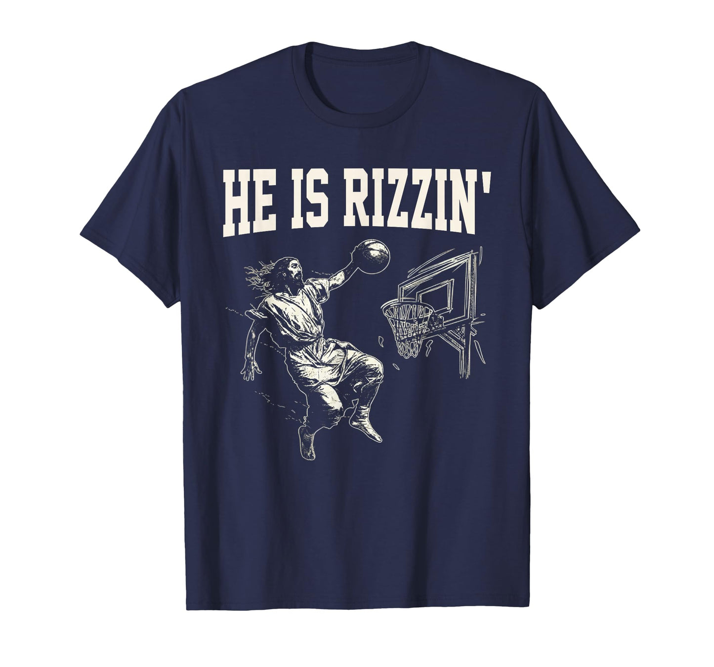 Easter He is Rizzin Christian Religious Boys Kids Men Teen T-Shirt