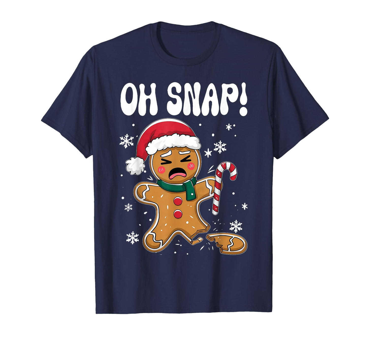 Gingerbread Man Oh Snap Christmas Funny Cookie Baking Gift T-Shirt