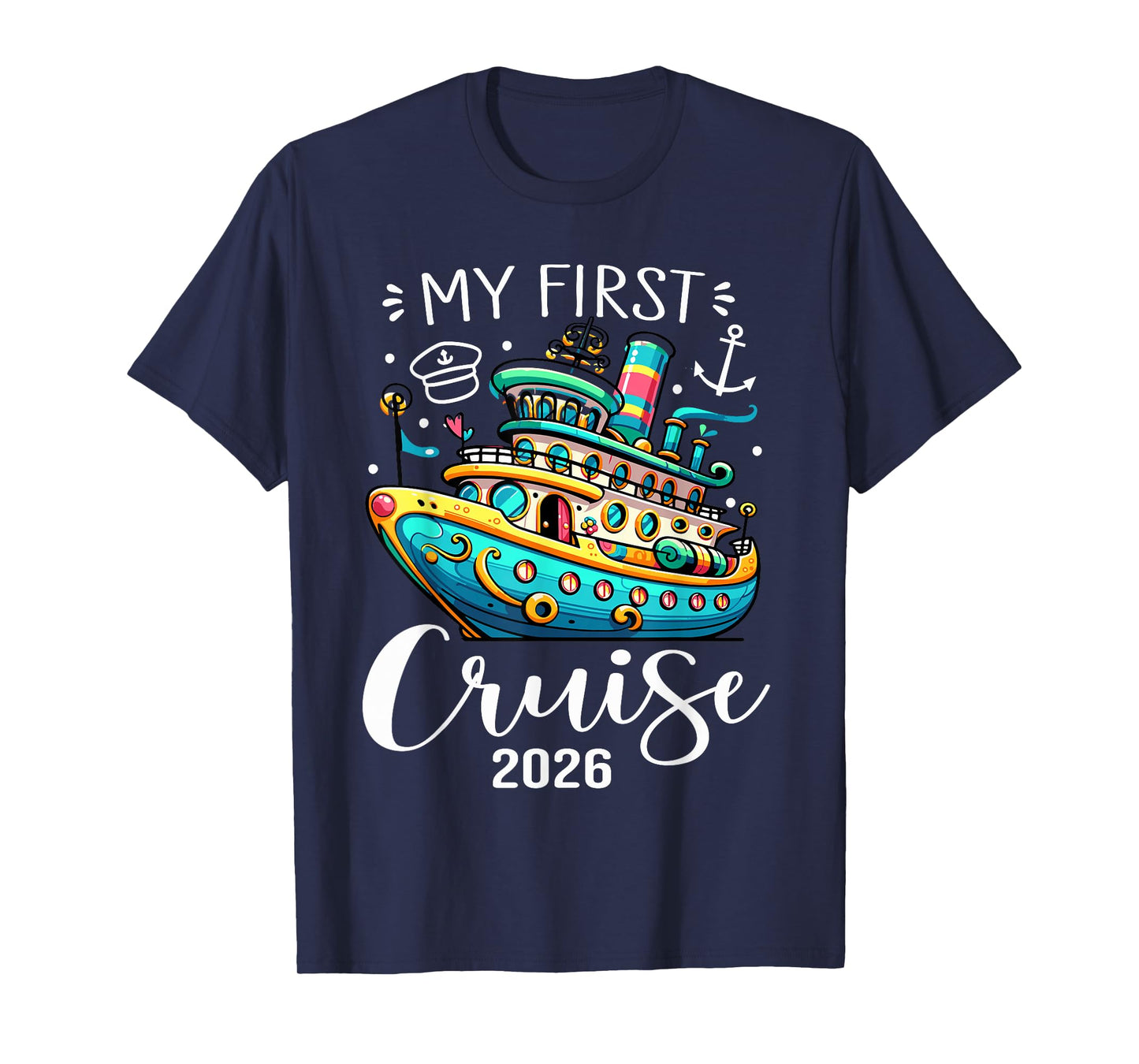 My First Cruise 2026 Cute Family Kids Cruising Vacation T-Shirt