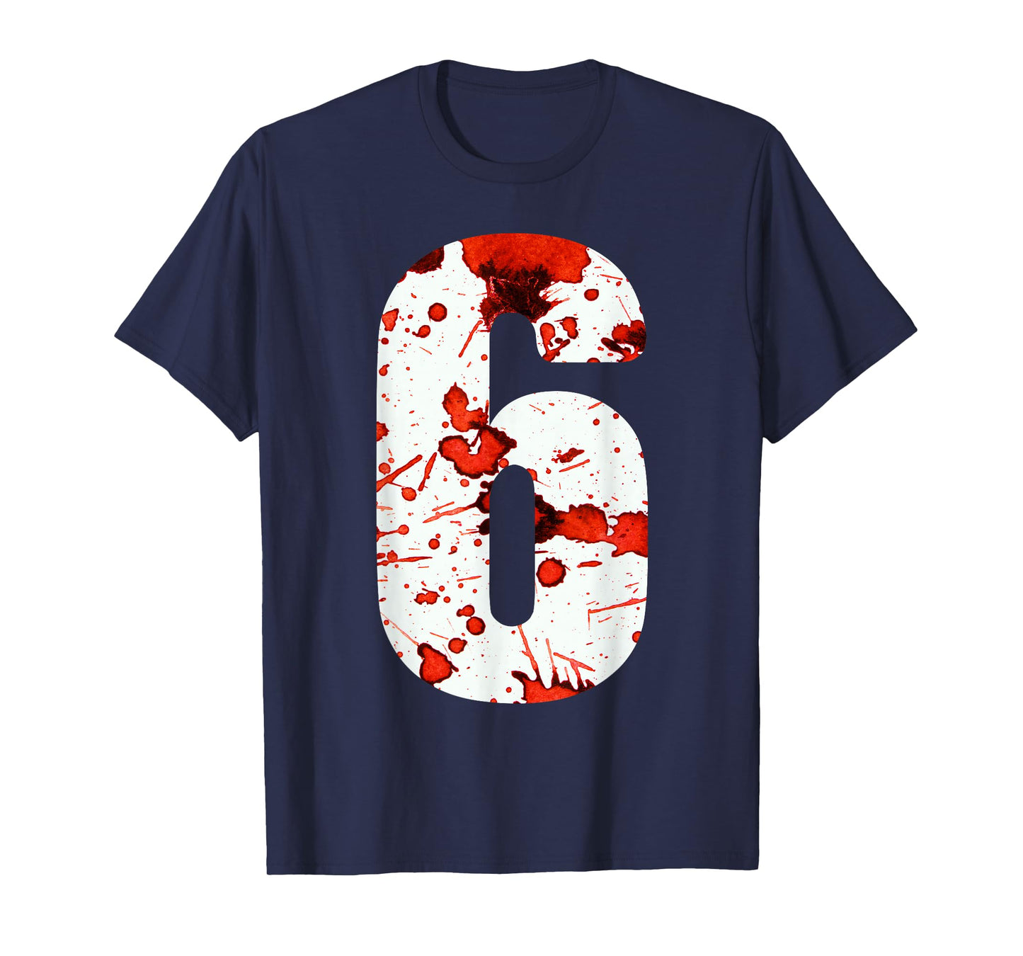 Fun Six Seven 6 7 Meme Design Couples Halloween Horror Blood T-Shirt